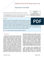 Alzheimer's Research & Therapy Open Access: Depression: A Case Study