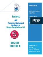 Project: Financial Statement Analysis of