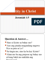 Identity in Christ (CG Topic)