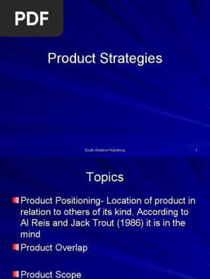 Product Strategy
