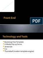 Front End For Report Tracking System