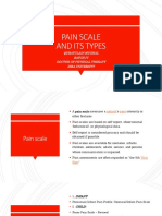 Pain Scale and Its Types: Quratulain Mughal Batch Iv Doctor of Physical Therapy Isra University