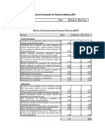 Matriz EFI Y EFE de Aceros Arequipa