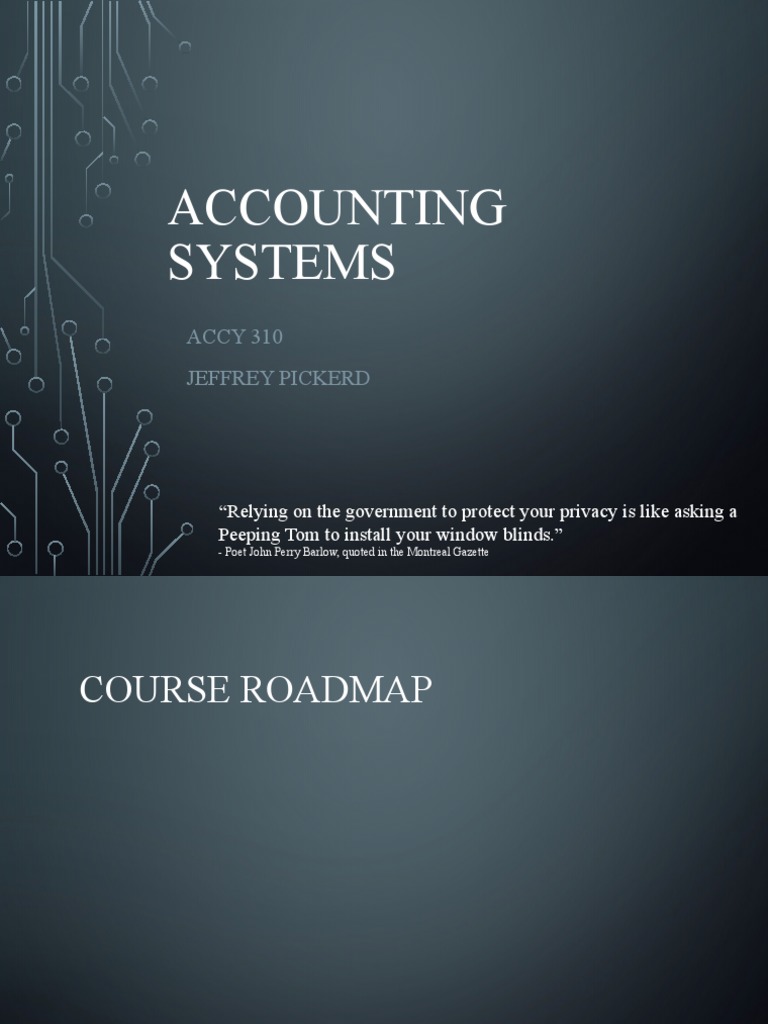 Accounting Systems Course Overview | PDF | Receipt | Data Model