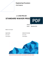 L1-CHE-PRO-001 - Standard Waiver Procedure