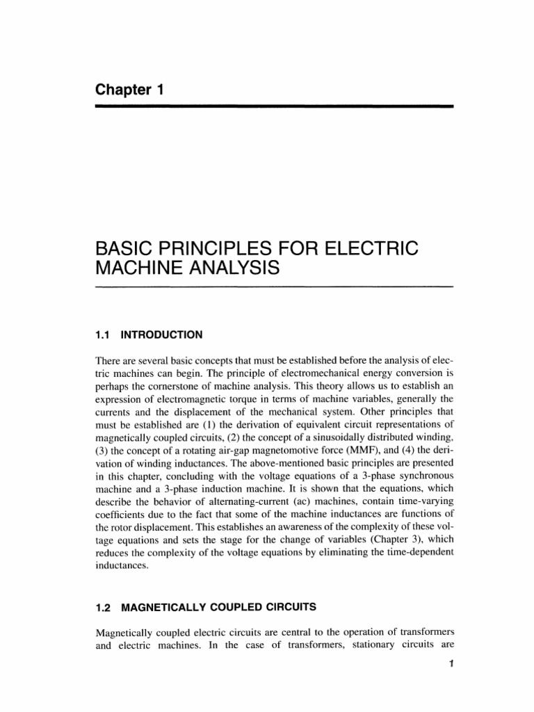 Basic Electrical Machine | PDF