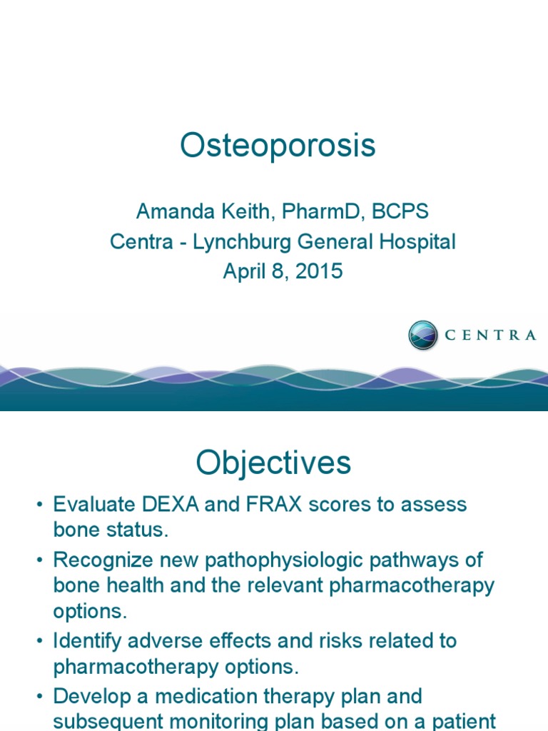 Osteoporosis Pharmacotherapy Overview | PDF | Osteoporosis | Bone