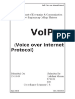 (Voice Over Internet Protocol) : Department of Electronics & Communication Govt Engineering College Thrissur