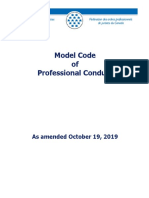 Model Code of Professional Conduct Summary