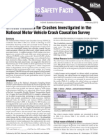 Critical Reasons For Crashes Investigated in The National Motor Vehicle Crash Causation Survey