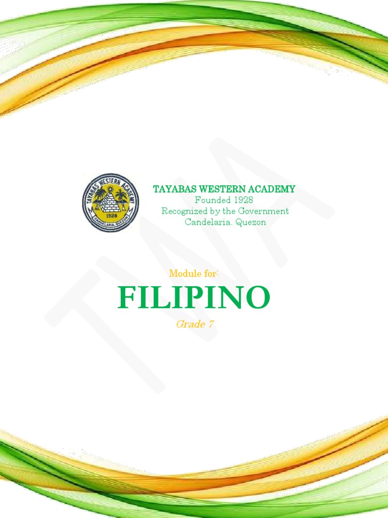 Filipino Module | PDF