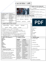 Un Sac de Billes Recap Sheet Activities