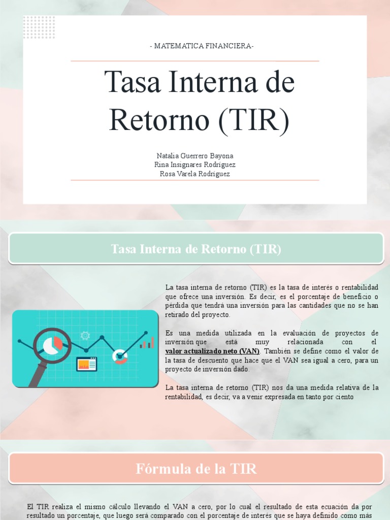 Matematica Financiera | PDF | Tasa interna de retorno | Ciencias económicas