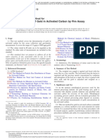 E1568.15540 Gold in activated carbon by fire assays gravimetry