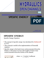 Spesific Energy: Prepared By: Suripin Jurusan Teknik Sipil FT Undip