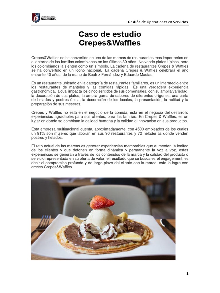 Caso de Estudio  Crepes&Waffles | PDF | Marca | Colombia