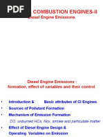 Internal Combustion Engines-Ii: Diesel Engine Emissions