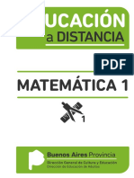 EDUCACIÓN A DISTANCIA Matemática 1 PDF