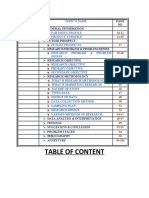 Table of Content