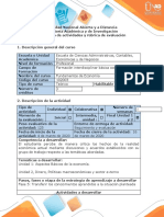 Guía de Actividades y Rúbrica de Evaluación - Fase 5 - Transferir Los Conocimientos Aprendidos A La Situación Planteada