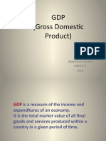 GDP (Gross Domestic Product) : Abhishek Shukla Mba (It) Iiita