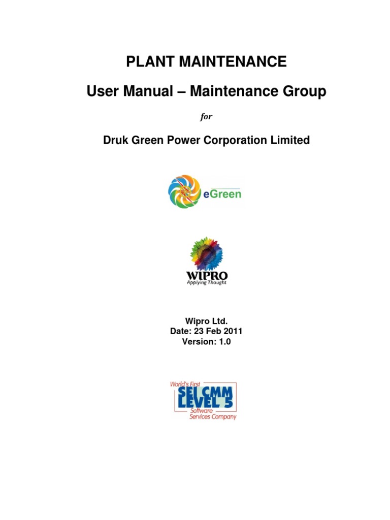 SAP Plant Maintenance User Manual | PDF | Computing | Software
