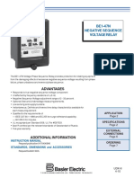 BE1-47N Negative Sequence Voltage Relay: Advantages