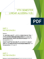 VTH Semester Linear Algebra-V (B)