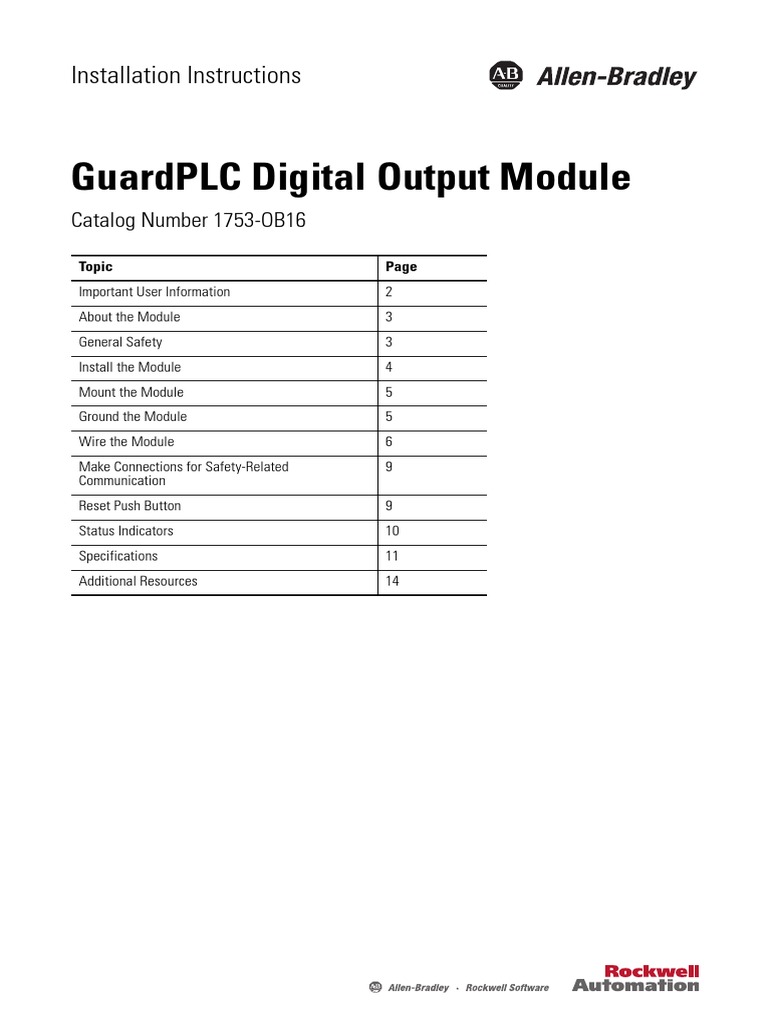 GuardPLC Digital Output Module PDF | PDF | Electrostatic Discharge ...