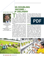 Supporting Doubling Farmers' Income - Science of Delivery