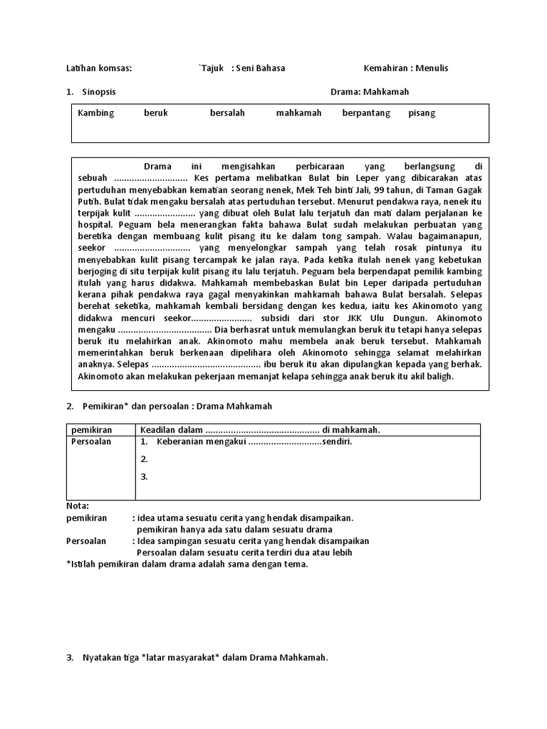 Drama Mahkamah Pdf