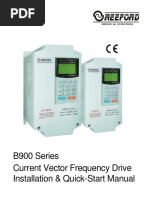 B900 Series Current Vector Frequency Drive Installation & Quick-Start Manual