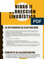 Unidad II Corrección Lingüística