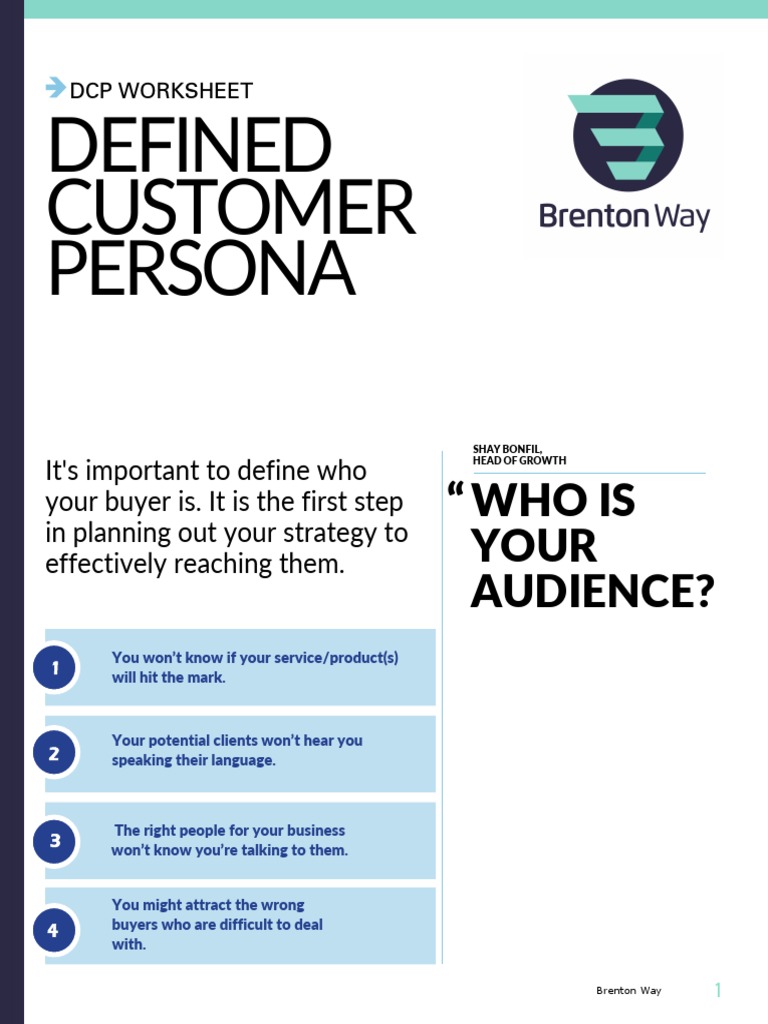 DCP Brenton Way PDF | PDF | Customer | Marketing