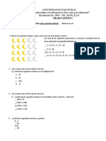 EVALUEMOS EN MATEMATICAS Y GEOMETRIA 5° Maria Alejandra Pedraza Ayala