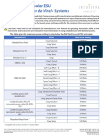 Da Vinci Si Quick Reference Guide (Maximum Monopolar ESU Power Settings) (551183-01) PDF