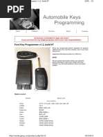 FORD KEY Programming