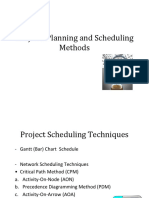 5-Construction Management - Projects Planning and Scheduling Methods