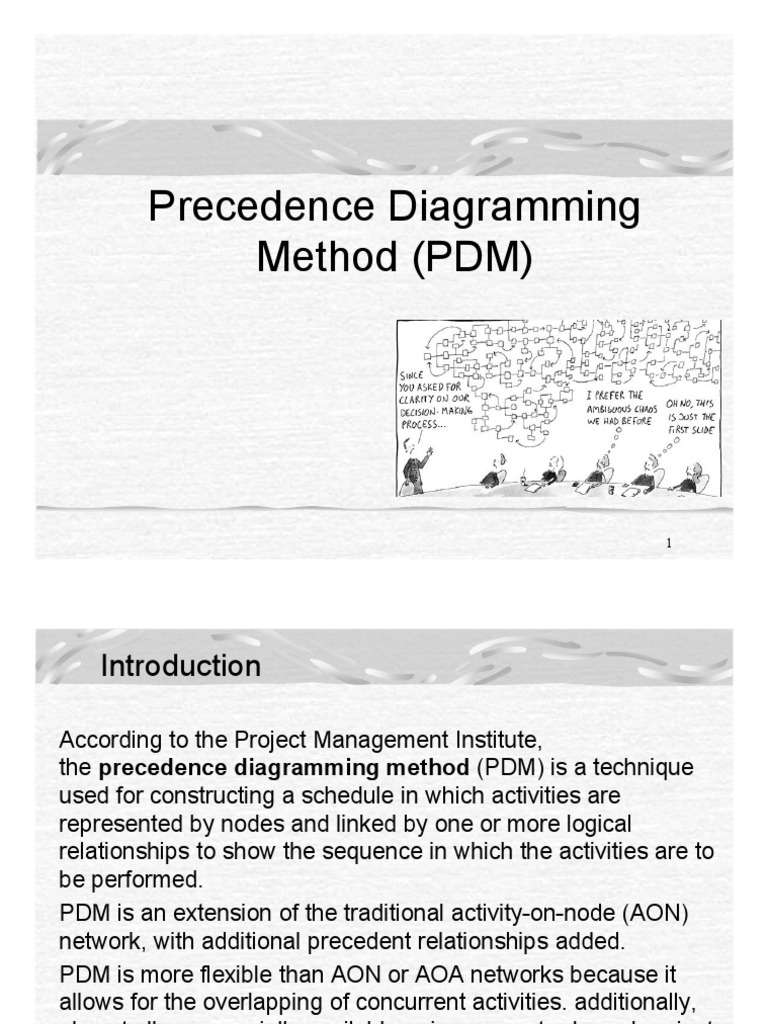 Understanding Precedence Diagramming Method | PDF | Concrete ...