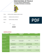 Cuadro Roya, Carbones, Oidiosis y Mildiu