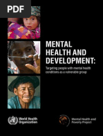 WHO 2010 Mental Health and Development Report