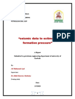"Seismic Data To Estimate Formation Pressure": University of Karbala College of Engineering Petroleum Eng. Dep