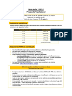 UPN Información Sobre Matrícula 2020 2 PG (LIMA) 29 07 2020