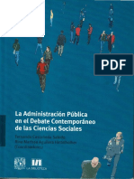 La Administracion Publica Un Debate Contemporaneo de Las Ciencias Sociales PDF