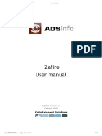 Zafiro User Manual Overview