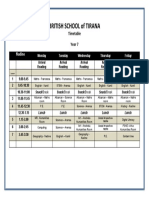 BST Secondary Timetables Y7 2020 To 2021