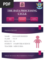 THE DATA PROCESSING CYCLE