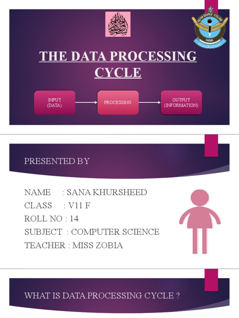 The Data Processing Cycle | PDF | Input/Output | Data