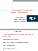 Topic: Fundamentals of Thermodynamics Subject: Thermodynamics