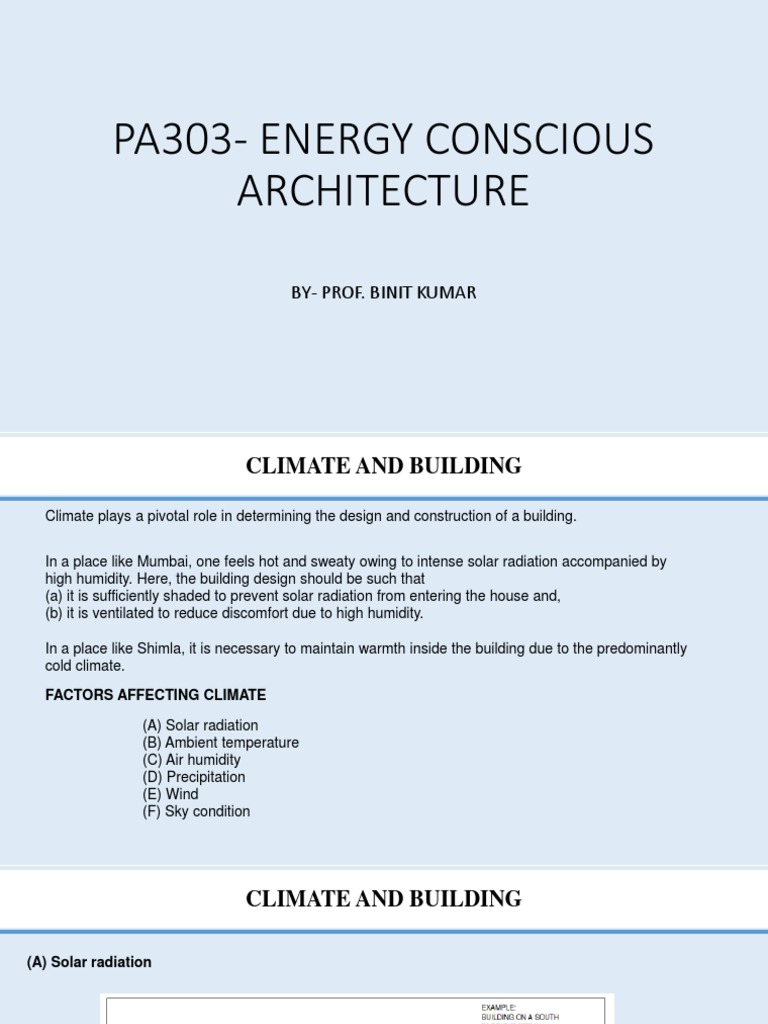 Climate-Responsive Building Design | PDF | Climate | Wound